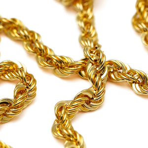 18K Yellow Gold Rope (Hollow) Necklace