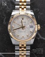 Load image into Gallery viewer, Rolex Datejust Two Tone Silver Jubilee 10 Diamond Dial 178273 Pre-Owned
