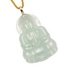Load image into Gallery viewer, 18K Yellow Gold Highly Translucent Quan Yin Jadeite Jade Pendant
