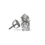 Load image into Gallery viewer, 18K White Gold 4 prong Diamond Stud
