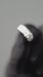Load and play video in Gallery viewer, Three Row Diamond Ring 18K White Gold
