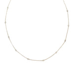 Load image into Gallery viewer, 18K 10 Diamonds Bezel Necklace
