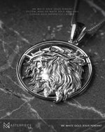 Load image into Gallery viewer, 18K White Gold Jesus Pendant
