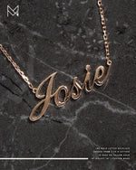 Load image into Gallery viewer, Custom 18K Rose Gold Letter Necklace
