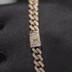 Load and play video in Gallery viewer, 14K Yellow Gold Cuban Link Pavé Diamond Necklace (4.65CT)
