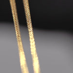Load and play video in Gallery viewer, 18K Yellow Gold Square Wheat Chain
