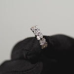Load and play video in Gallery viewer, 18K White Gold 1.68CT Pear Shape Two Row Diamond Ring
