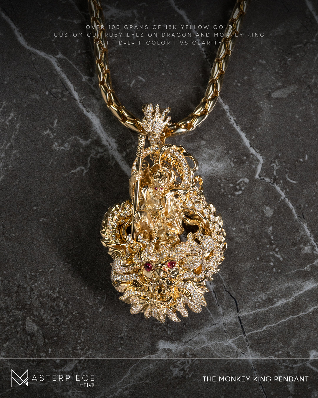 The Monkey King Pendant - Limited Edition 1 of 1