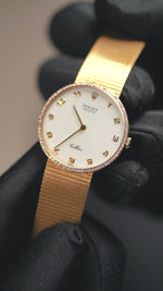 Load and play video in Gallery viewer, Rolex Cellini 32mm 18K Yellow Gold Vintage Watch Year 1989 with Diamond 5112
