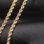 Load and play video in Gallery viewer, 18K Yellow Gold Rope (Hollow) Chain
